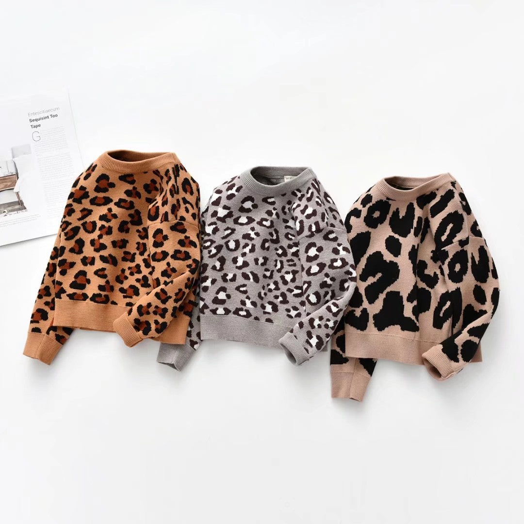 Kids Jumper Leopard Sweater