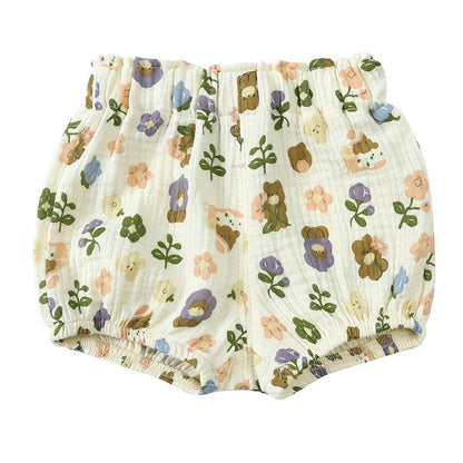 Children's Summer Cute Printed Loose Shorts