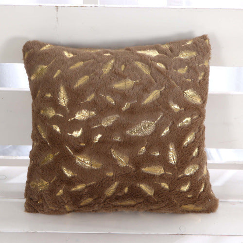 Sofa Plush Bronzing Cushion Pillow