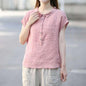 Summer New Short Sleeve Doll Collar Fashion Tops