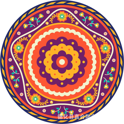 Mandala flower ceramic absorbent coaster