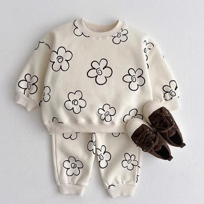 Round Neck Printed Sweater