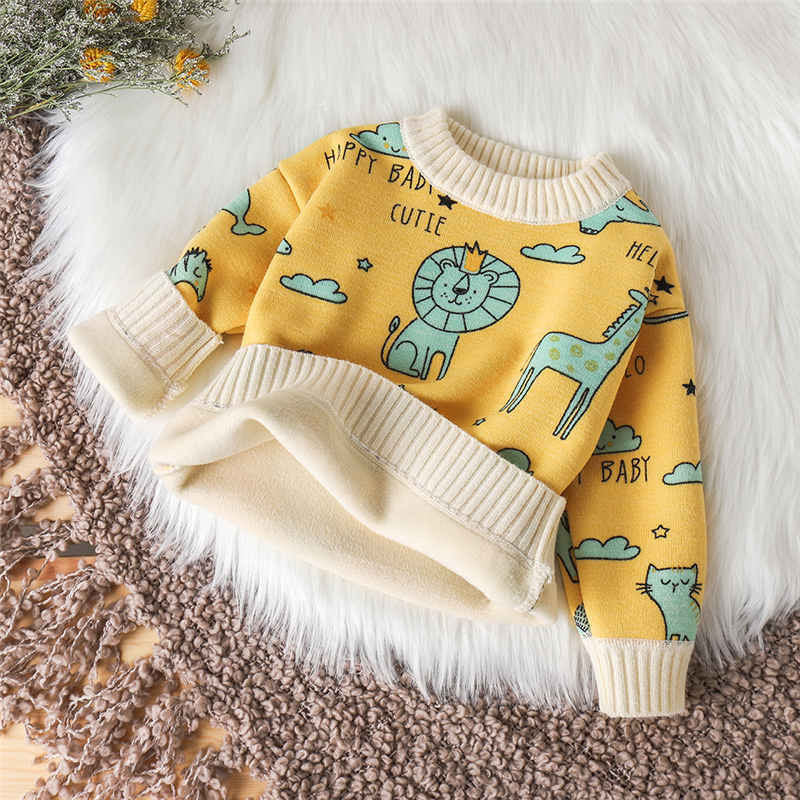 Baby Sweater Plus Cashmere Autumn And Winter Girls' Sweater