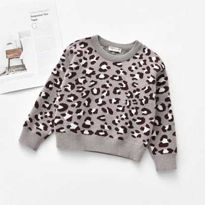 Kids Jumper Leopard Sweater