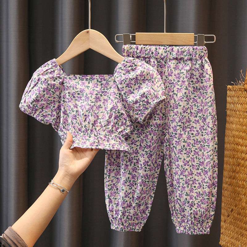 Children's Two-piece Short-sleeved Pants