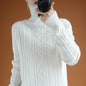 Womens High Neck Knitted Sweater