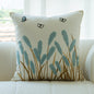 Sofa Pillow With Flower Embroidery Pillow Cover