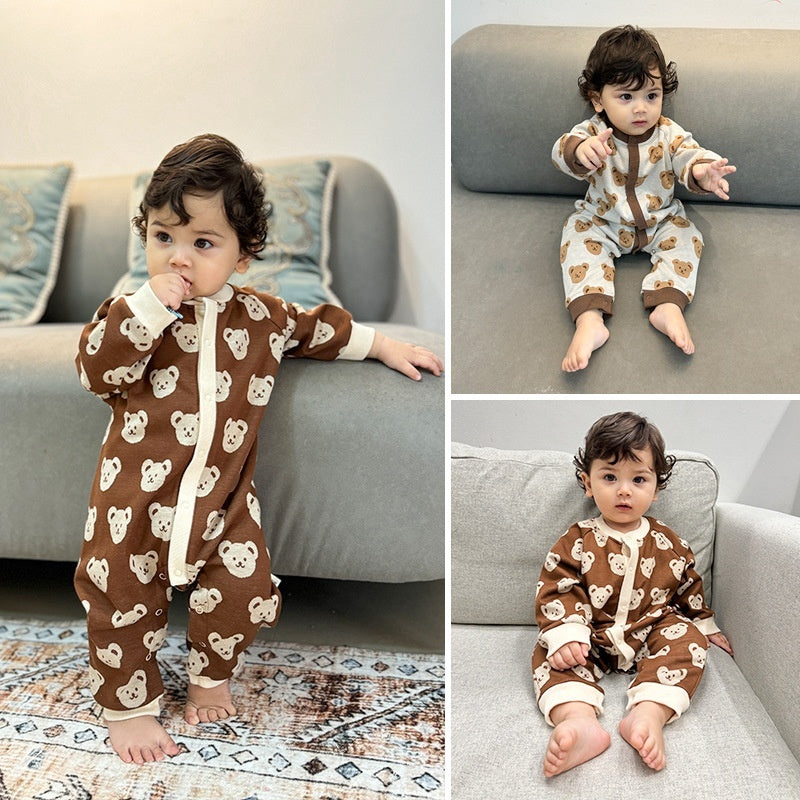 Baby Jumpsuit Knitted Bear