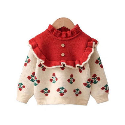 Fleece-lined Pullover Baby Girl Child Autumn And Winter