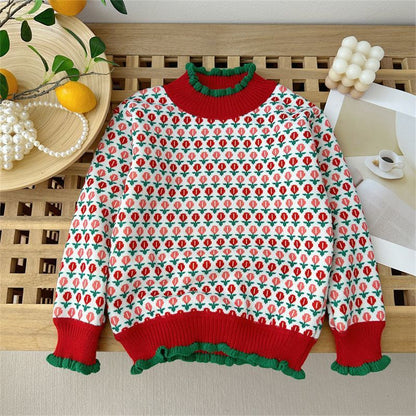 Fleece-lined Pullover Baby Girl Child Autumn And Winter