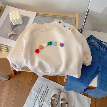 Knitwear Solid Color Base Sweater