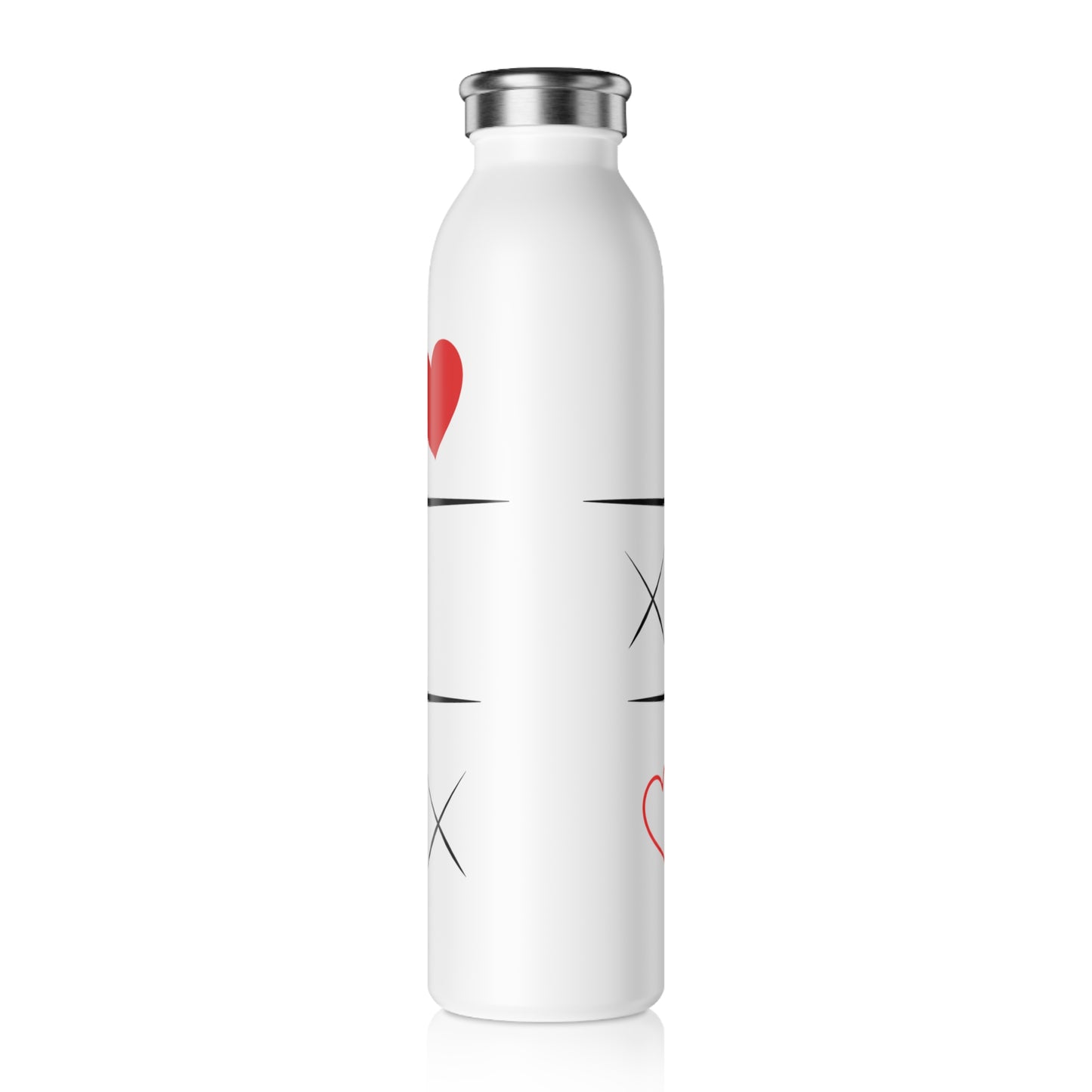 Slim Water Bottle Heart X