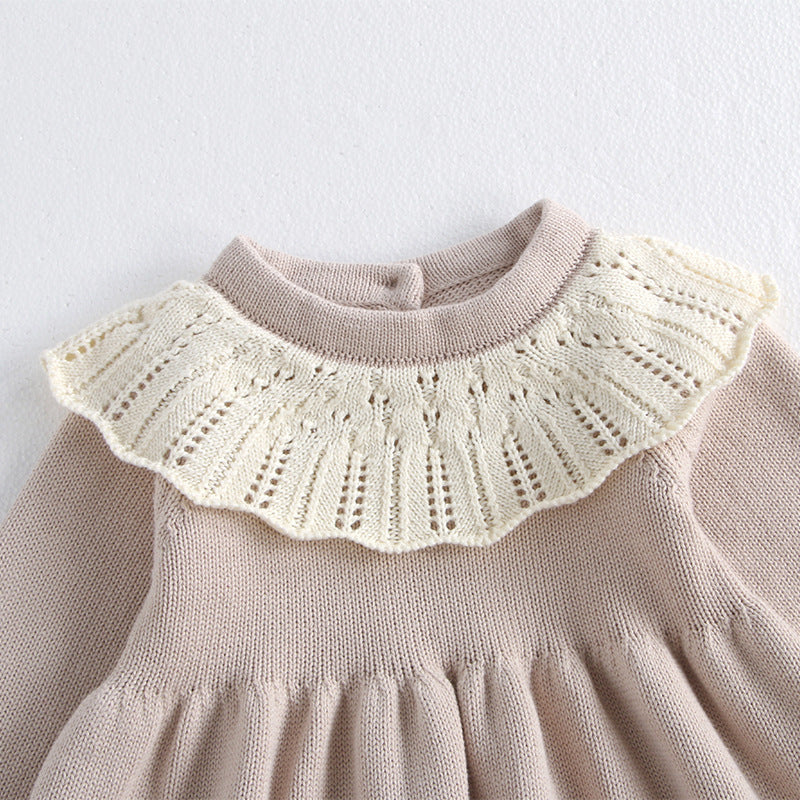 Baby Girl Autumn Dress Knitted