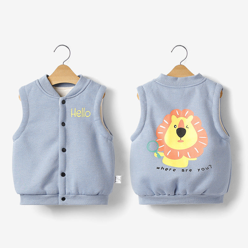 Outer Wear Thick Waistcoat Baby Vest