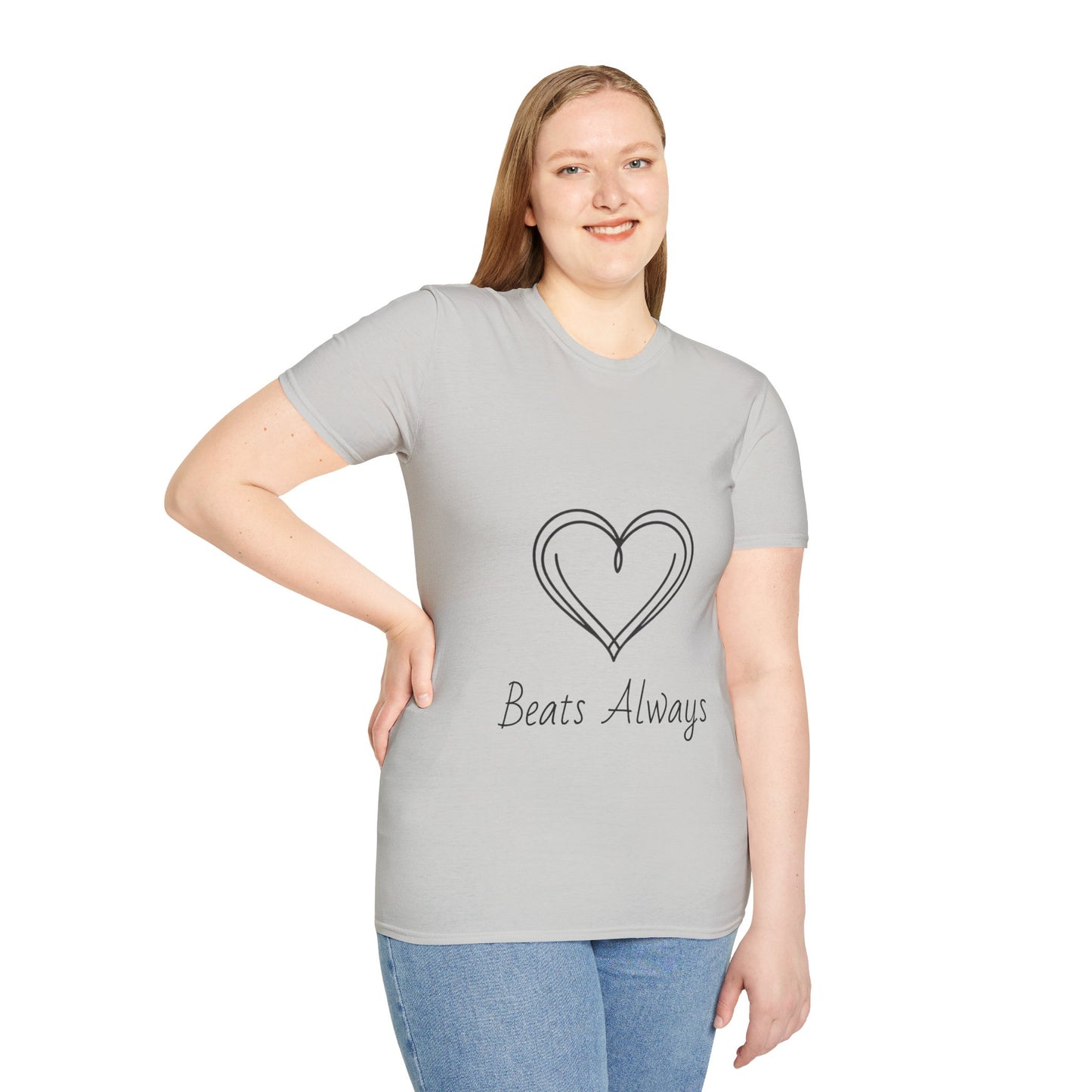 Heart Unisex Softstyle T-Shirt Crew neck