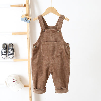 Children's Corduroy suspender pants