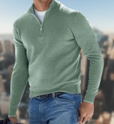 Mens Long-sleeved Bottoming Shirt Cardigan