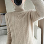 Womens High Neck Knitted Sweater