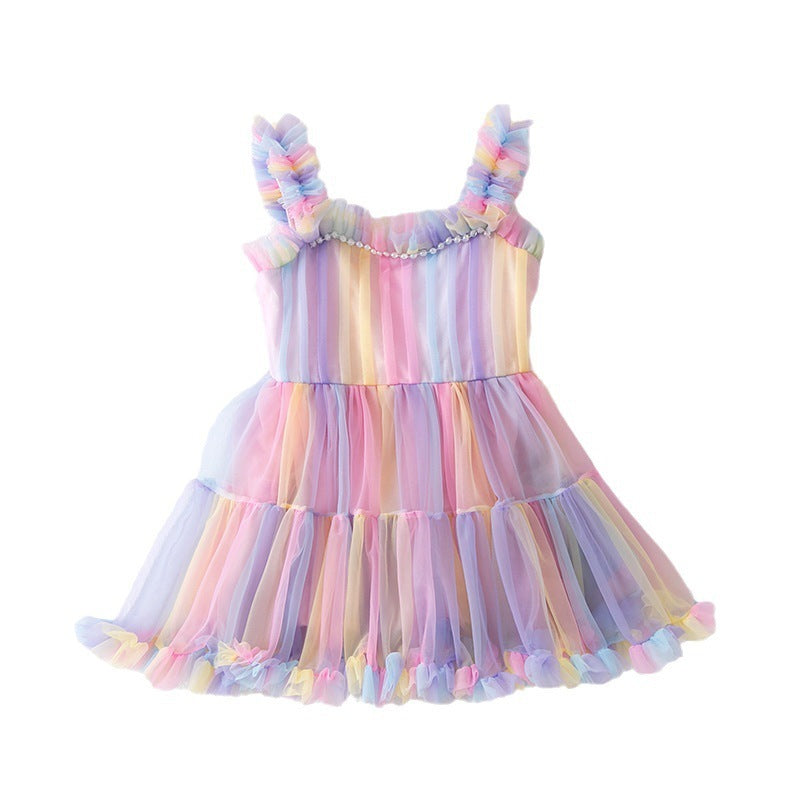 Girls' Fashionable Stylish Lace Tulle Tutu Dress