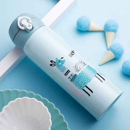 Stainless steel cartoon vacuum flask