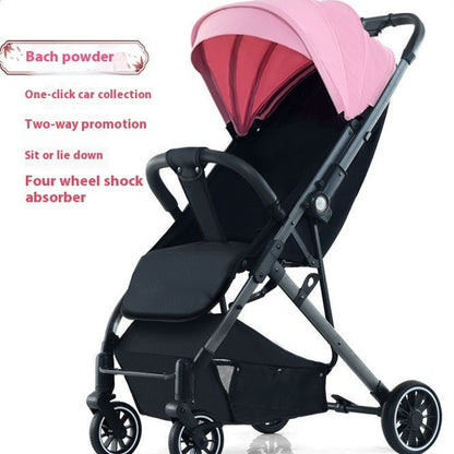 Pull Rod Type Summer Ultra-light Stroller Four Minus