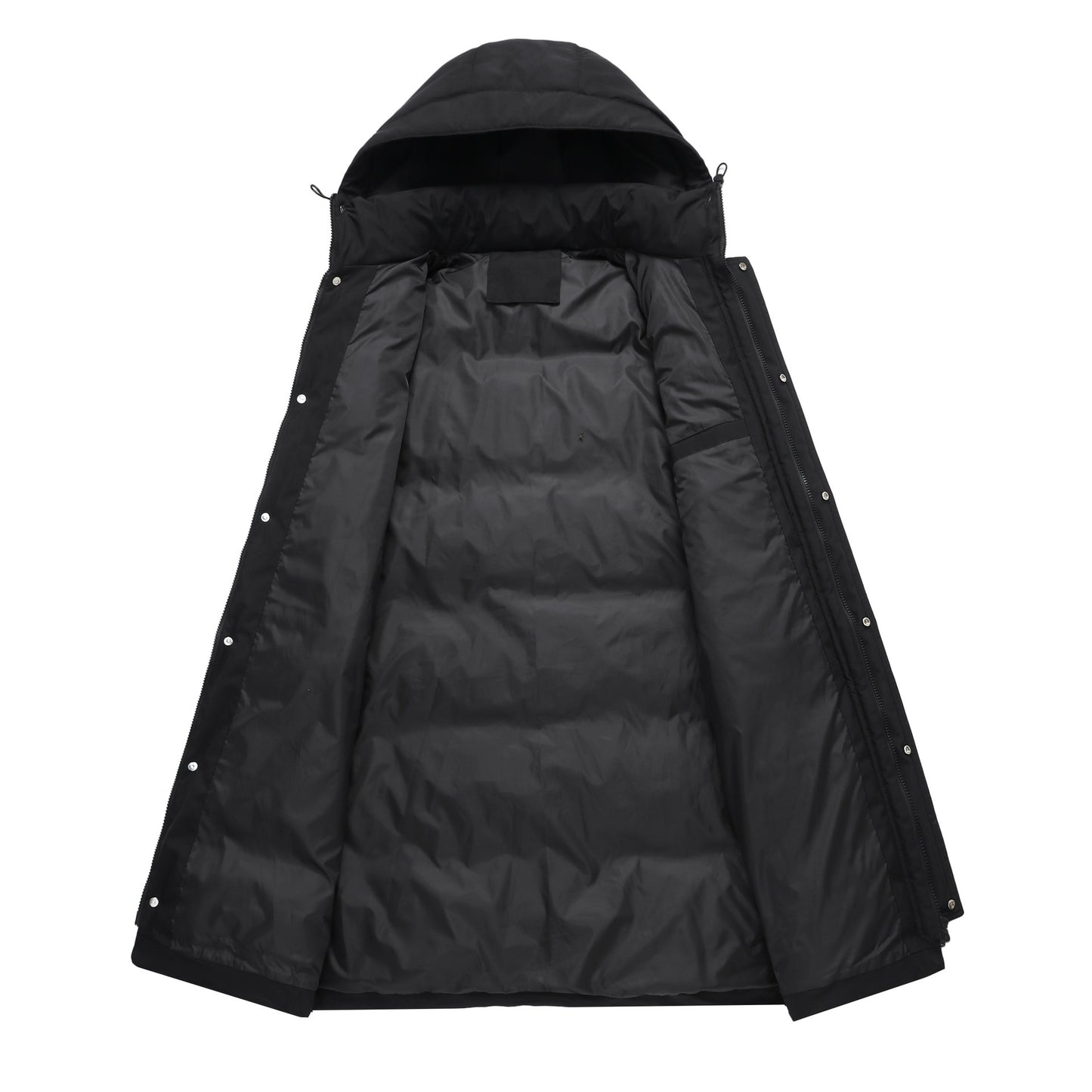 Mens Outdoor Windproof Warm Overknee Thickened coat