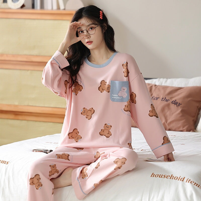 Womens Pajamas Long Sleeves And Trousers