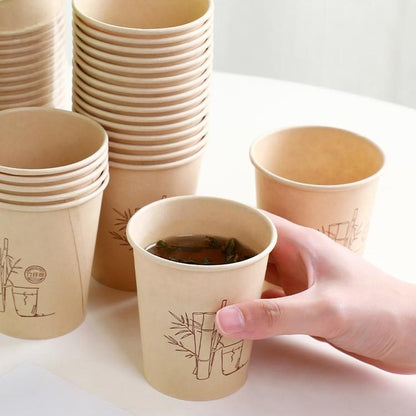 Bamboo Fiber Paper Cup Disposable Cup Household Drinking Cup