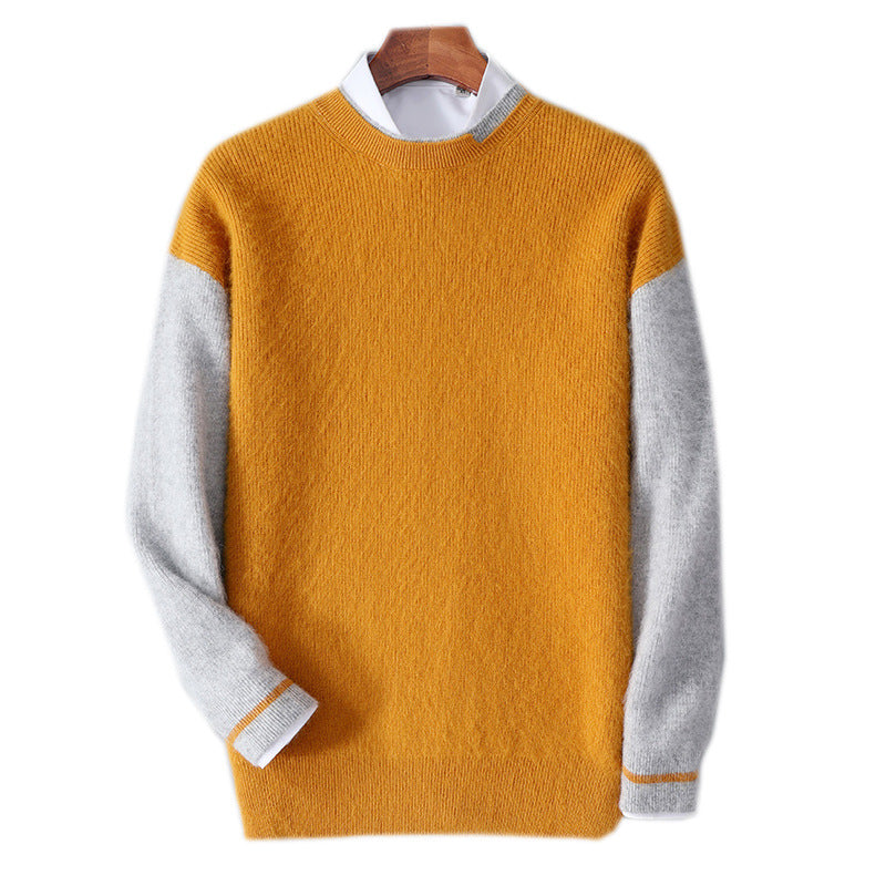 Men's Round Neck Thickened mink