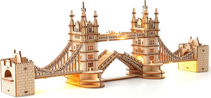 ROBOTIME 3D Wooden Puzzle London Tower Bridge Model Kit