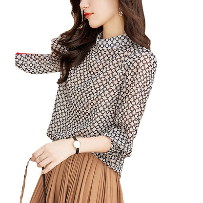 All-matching Loose Belly-covering Chiffon Shirt Top