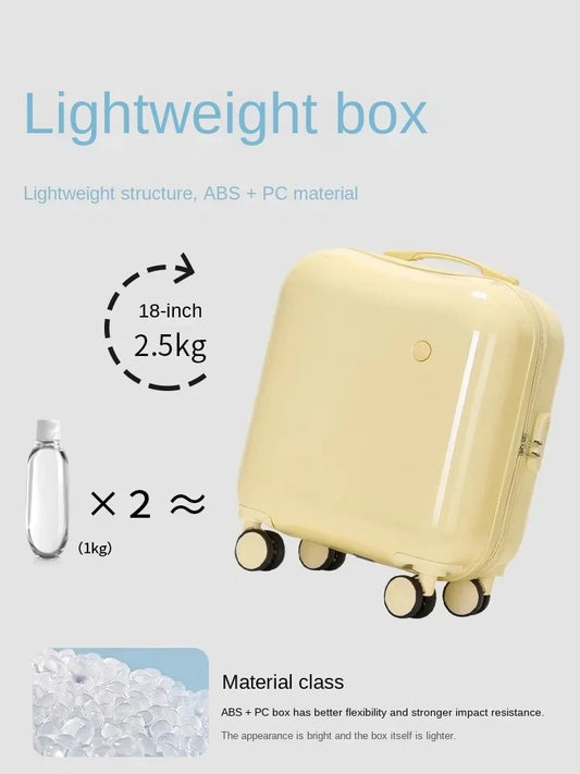 Universal Silent Wheel Suitcase For Children