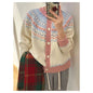 Fairisland Knitted Brocade Sweater Women's Autumn And Winter Christmas