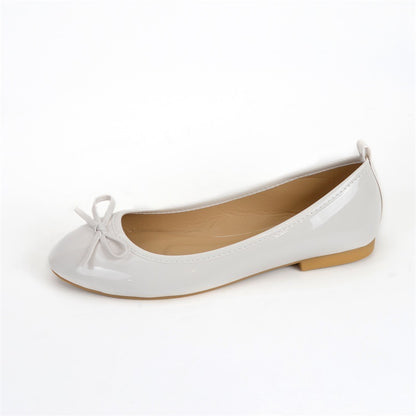 Round Toe Bowknot Soft Bottom Flats