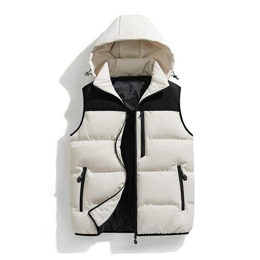 Mens Multi-pocket Waterproof Outdoor Hooded Vest