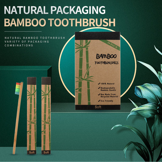 Bamboo Toothbrush Plate 10 Packs