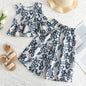 Girls Stylish Vintage Floral Suit