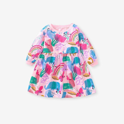 Home Leisure Autumn Long Sleeve Kids' Skirt