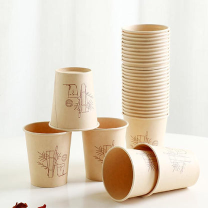 Bamboo Fiber Paper Cup Disposable Cup Household Drinking Cup