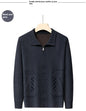 Mens Solid Color Knitted Cardigan