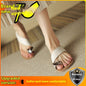 Womens Buckle French Sandals Toe Covering Flat