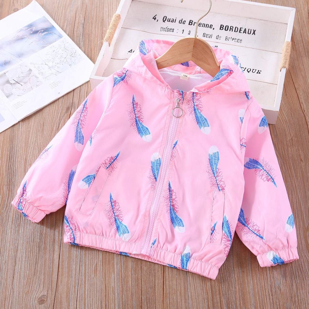 Girls' Printed Cartoon Jacket