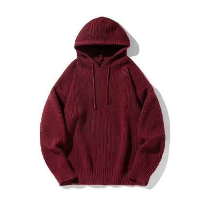 Mens Loose Hooded Sweater