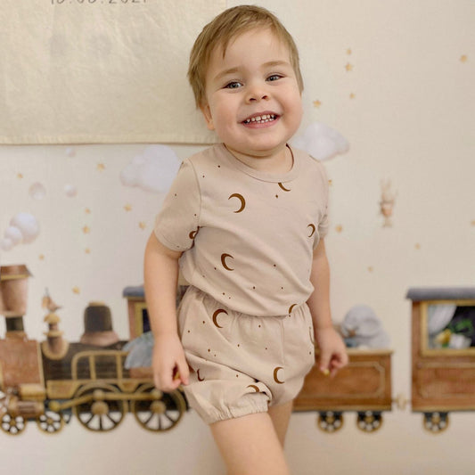 Nordic Children's Loungewear Ins Style Summer Pajamas Suit