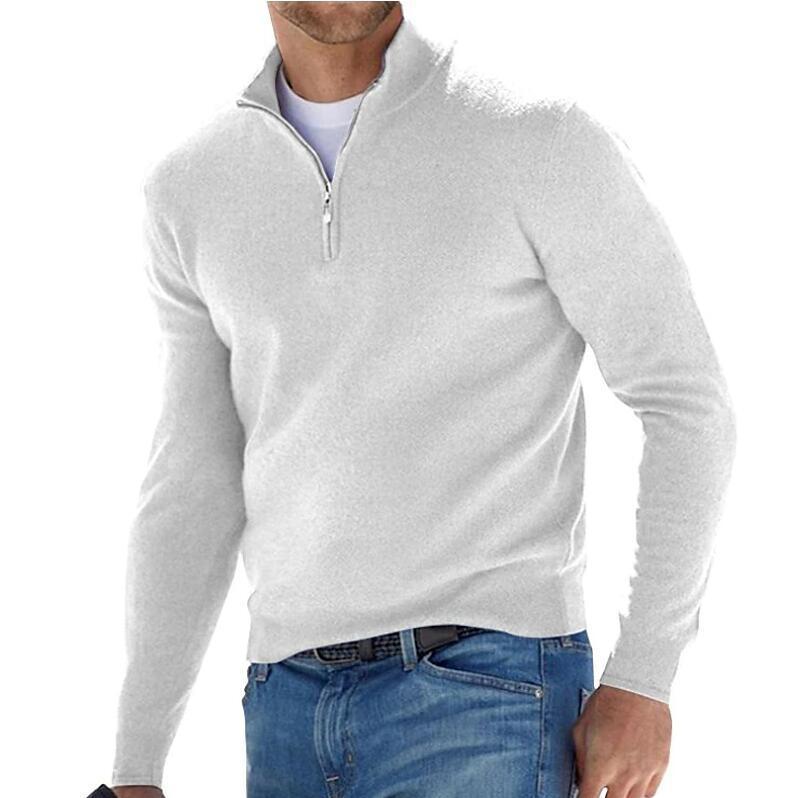 Mens Long-sleeved Bottoming Shirt Cardigan