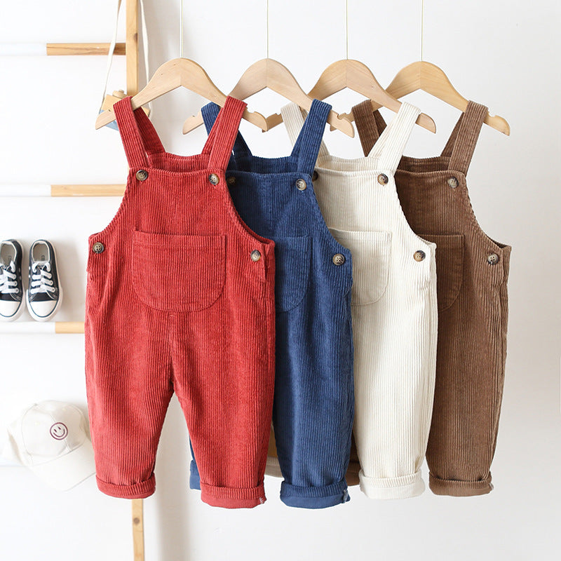 Children's Corduroy suspender pants