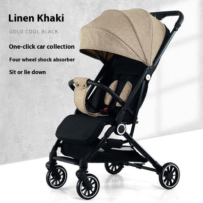 Pull Rod Type Summer Ultra-light Stroller Four Minus