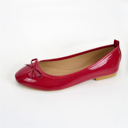 Round Toe Bowknot Soft Bottom Flats