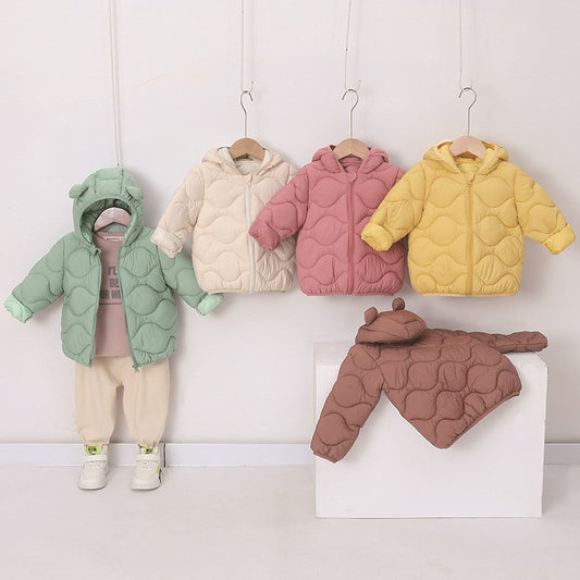 Thin Down Cotton-padded Jacket Baby Light Coat