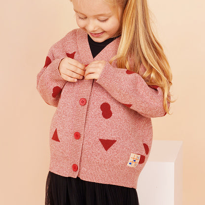 Children's Knit Cardigan Sweater Baby Cotton Coat Top